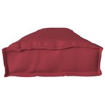 vidaXL Coussins de Palette pour Banc 2 Pièces Bourgogne 200x40x8 cm Tissu Oxford