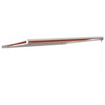 vidaXL Auvent rétractable orange et marron 4x3 m tissu et aluminium