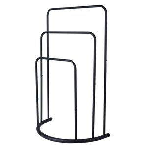 Bathroom Solutions Porte-serviettes debout 49 5x75 cm Métal Noir