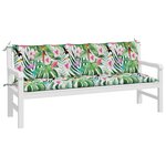 vidaXL Coussins de banc de jardin lot de 2 multicolore tissu Oxford