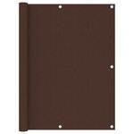 vidaXL Écran de balcon Marron 120x400 cm Tissu Oxford