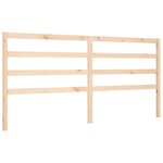 vidaXL Cadre de lit avec tête de lit 200x200 cm bois massif