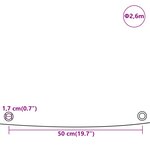 vidaXL Bâche blanc Ø 2 6 m 650 g/m²