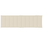 vidaXL Chaises longues lot de 2 avec table et coussins Acacia solide