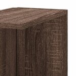 vidaXL Étagère d'angle murale chêne marron bois d'ingénierie