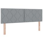 Lit à sommier vidaXL avec matelas gris clair 140x190 cm tissu