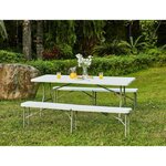 Table pliante - 180 cm - 8 personnes - plastique