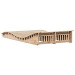 vidaXL Chaise longue 205x110x31 5 cm bois massif de pin