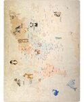 Tapis enfant MONDE 120 x 160 cm - Beige