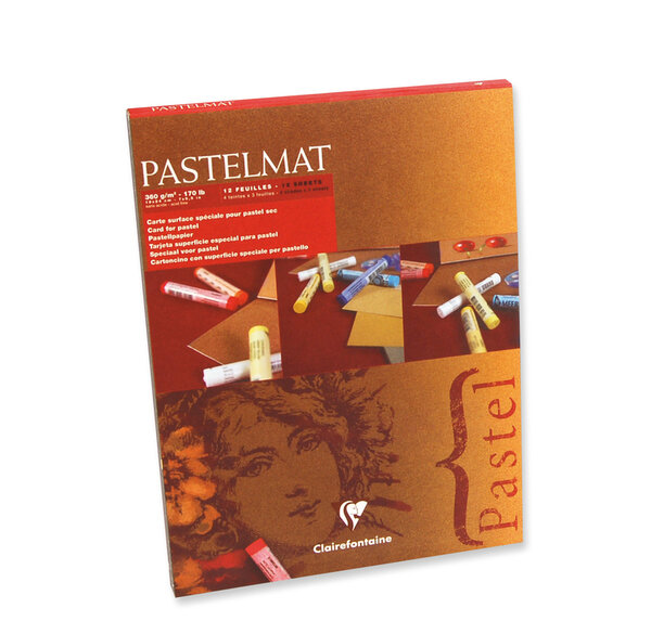 Bloc Pastelmat 12F 18x24cm 4 teintes 360g CLAIREFONTAINE