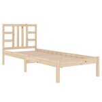 vidaXL Cadre de lit Bois massif 90x200 cm