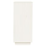 vidaXL Armoire à chaussures Blanc 35x35x80 cm Bois de pin massif