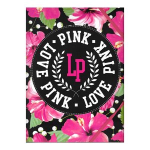 Love pink : chemise 24 x 32 cm élastiques 3 rabats - rose