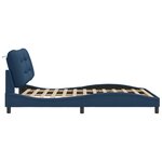 vidaXL Cadre de lit sans matelas bleu 120x200 cm tissu
