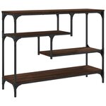 vidaXL Table console chêne marron 100x30x75 cm bois d'ingénierie