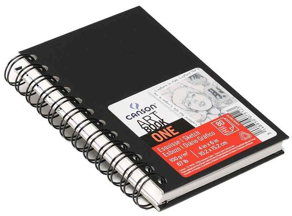 Carnet esquisse ARTBOOK ONE, A5, 80 feuilles, noir CANSON