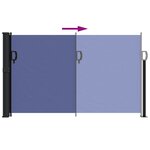 vidaXL Auvent latéral rétractable bleu 117x300 cm