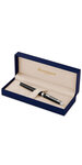 Waterman hemisphere stylo roller  noir brillant  recharge noire pointe fine  coffret cadeau