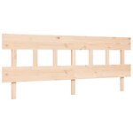 vidaXL Cadre de lit sans matelas bois massif de pin