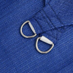 vidaXL Voile d'ombrage 160 g/m² Bleu 2x2 5 m PEHD