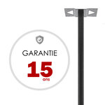 Pied elliptique Noir Sablé RAL 2100 MS