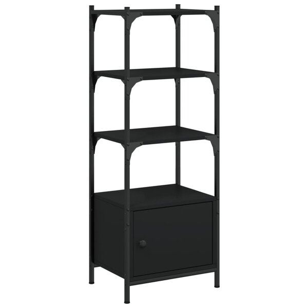 vidaXL Bibliothèque à 3 niveaux noir 41x30x109 5 cm bois d'ingénierie