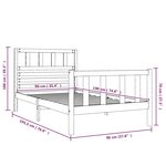 vidaXL Cadre de lit sans matelas bois massif
