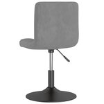 vidaXL Tabouret de bar pivotant Gris clair Velours