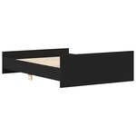 vidaXL Cadre de lit sans matelas noir 120x200 cm