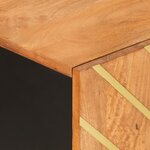 vidaXL Armoire latérale marron et noir 90x33 5x75 cm bois de manguier