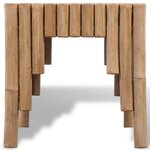 vidaXL Table basse Bambou