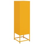 vidaXL Buffet jaune moutarde 36x39x123 cm acier