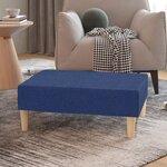 vidaXL Repose-pied Bleu 78x56x32 cm Tissu