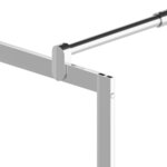 vidaXL Paroi de douche à l'italienne à verre ESG transparent 80x195 cm