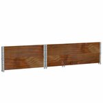 vidaXL Jardinière marron 120x80 cm bois massif de pin