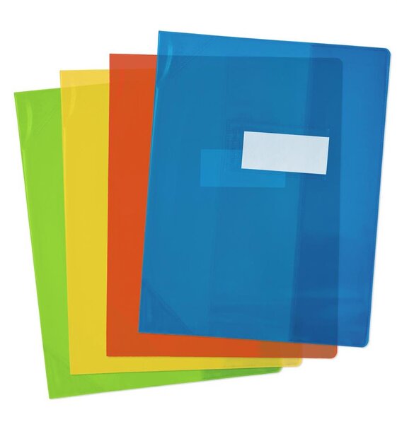 Lot de 25 Protège-cahier PVC 150 Strong Line 24x32 cm Translucide Assorti ELBA