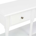 vidaXL Table console Blanc 120x30x76 cm MDF