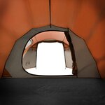 vidaXL Tente de camping tunnel 2 personnes orange imperméable