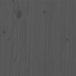 vidaXL Cadre de lit Gris Bois massif 200x200 cm