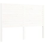 vidaXL Cadre de lit sans matelas blanc 120x200 cm bois massif