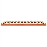 vidaXL Cadre de lit cire marron 140x190 cm bois de pin massif