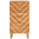 vidaXL Armoire latérale marron et noir 40x33 5x75 cm bois de manguier