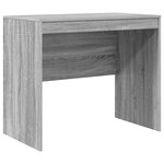 vidaXL Bureau avec rangement en gris sonoma