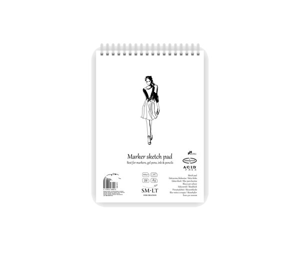 SM-LT Bloc Spirale - Marqueurs - Layout - A5 - 40 feuilles - 100 gsm