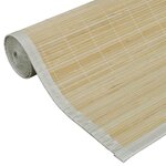 vidaXL Tapis en bambou naturel à latte rectangulaire 150 x 200 cm