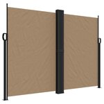 vidaXL Auvent latéral rétractable taupe 180x1000 cm