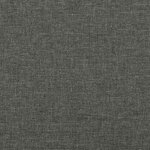 vidaXL Sommier à lattes de lit matelas LED gris foncé 120x190 cm tissu