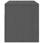 vidaXL Tables de chevet murales 2 Pièces Gris 50x36x40 cm