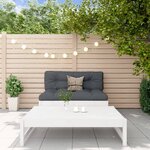 vidaXL Salon de jardin 2 Pièces blanc bois de pin massif