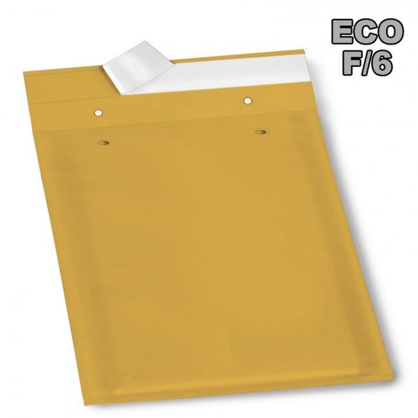 100 enveloppe bulle Eco F/6 marron 215x340mm DIFPAC